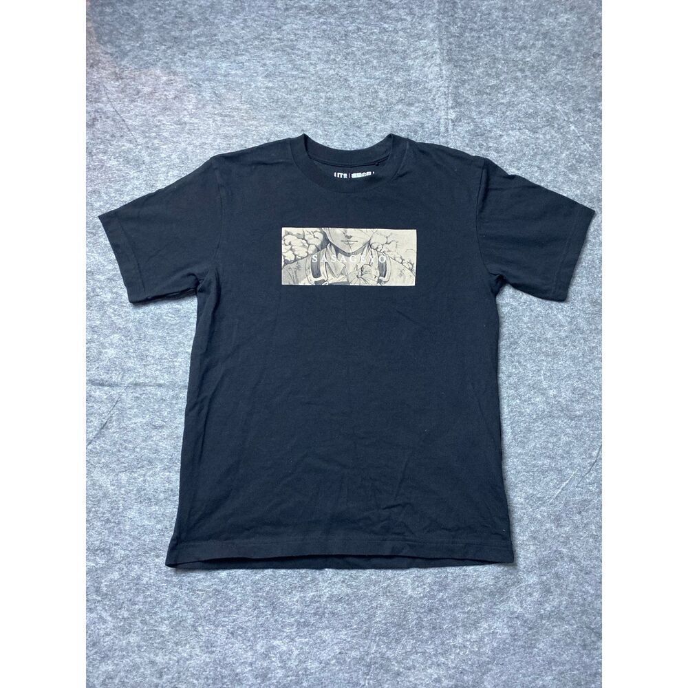Attack on Titan Shirt Mens Small Black Uniqlo UT Archive Manga Sasageyo